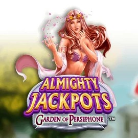 Almighty Jackpots: Garden of Persephone slot logo by Novomatic at N8 Casino