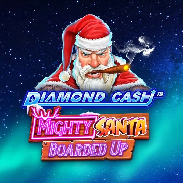 Slots logo of Diamond Cash Mighty Santa Boarded Up from Greentube at N8 Casino
